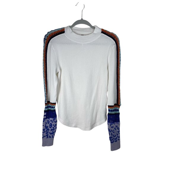 Free People Switch It Up Thermal Ivory M Boho - Picture 2 of 10